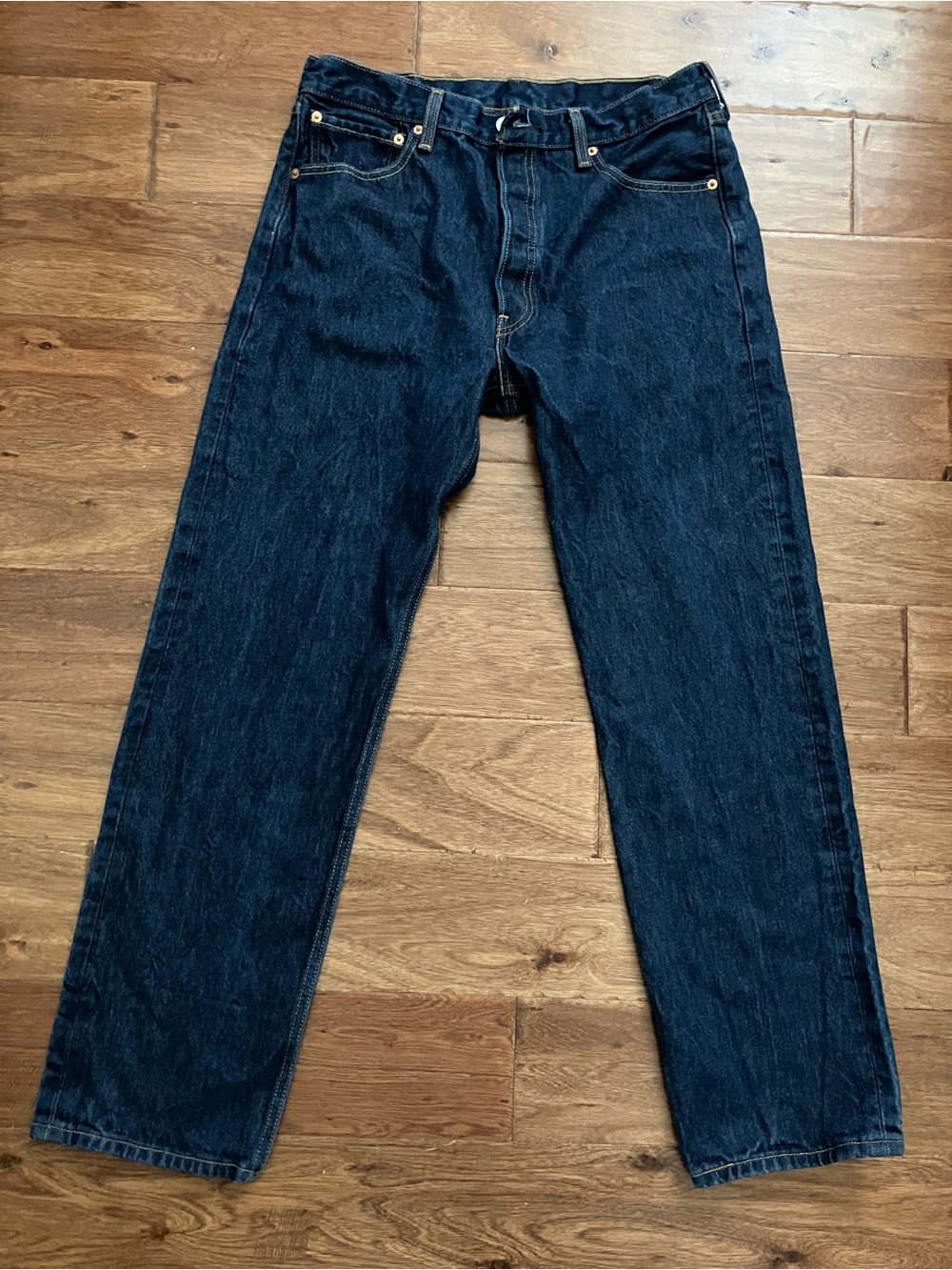 Levi's Men’s Dark Indigo Straight Jeans